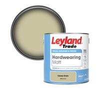 Leyland Trade Hardwearing Matt Emulsion Paint Canary Grass (Ppg1114-3) 2.5L