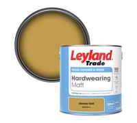 Leyland Trade Hardwearing Matt Emulsion Paint Glorious Gold (Ppg1107-6) 2.5L