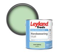 Leyland Trade Hardwearing Matt Emulsion Paint Green Lightning (Ppg1225-4) 2.5L