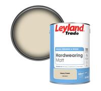 Leyland Trade Hardwearing Matt Emulsion Paint Heavy Cream (Ppg1098-2) 5L