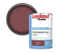 Leyland Trade Hardwearing Matt Emulsion Paint Mesa Red (Ppg1052-6) 5L