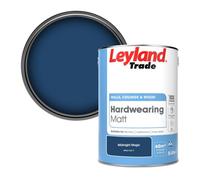 Leyland Trade Hardwearing Matt Emulsion Paint Midnight Magic (Ppg1162-7) 5L