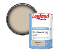 Leyland Trade Hardwearing Matt Emulsion Paint Mocha Frappe (Ppg14-17) 5L