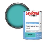 Leyland Trade Hardwearing Matt Emulsion Paint Montego Bay (Ppg1233-6) 5L