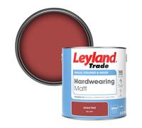 Leyland Trade Hardwearing Matt Emulsion Paint Orient Red (Ral 3031) 2.5L