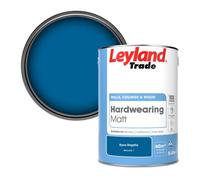 Leyland Trade Hardwearing Matt Emulsion Paint Rave Regatta (Ppg1239-7) 5L