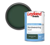 Leyland Trade Hardwearing Matt Emulsion Paint Royal Hunter Green (Ppg1133-7) 5L