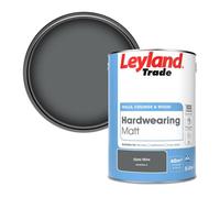 Leyland Trade Hardwearing Matt Emulsion Paint Slate Mine (Ppg0996-6) 5L