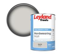 Leyland Trade Hardwearing Matt Emulsion Paint Steel Me (Ppg1018-1) 5L