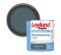 Leyland Trade Hardwearing Matt Emulsion Paint Underground Lake (Ppg1035-6) 2.5L