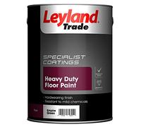 Leyland Trade - Heavy Duty Floor Paint - Empire Green - 5L | Satin Finish, For Interior Concrete & Wood Floors Professional Quality, Resistant to Mild Chemicals, Hardwearing & Protective