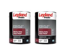 Leyland Trade Heavy Duty Floor Paint Nimbus Grey 5L Pack Of 2