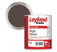 Leyland Trade High Gloss Peat Wood & Metal Paint Brown 750Ml