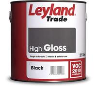 Leyland Trade - High Gloss Wood & Metal Paint - Black - 2.5L