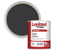 Leyland Trade - High Gloss Wood & Metal Paint - Black - 750ml