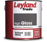 Leyland Trade - High Gloss Wood & Metal Paint - Brilliant White - 2.5L