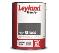 Leyland Trade - High Gloss Wood & Metal Paint - Brilliant White - 5L