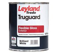 Leyland Trade Leyland Trugaurd Brilliant White Gloss Flexible Exterior Paint 750Ml