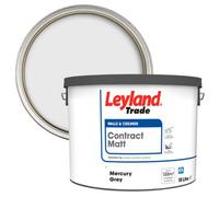 Leyland Trade Mercury Grey Contract Matt Wall & Ceiling Emulsion Paint, 12L
