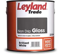 Leyland Trade Non Drip Gloss Paint - Brillaint White 2.5L