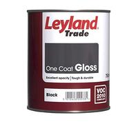 Leyland Trade One Coat Gloss Paint - Black 750ml