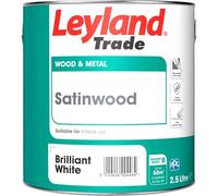 Leyland Trade Satinwood Paint - Brilliant White 2.5L