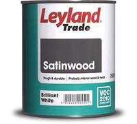 Leyland Trade Satinwood Paint, 750ml, Brilliant White