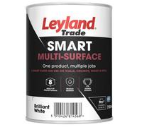 Leyland Trade Smart Brilliant White Mid Sheen Multi-Room Multi-Surface Paint, 750Ml