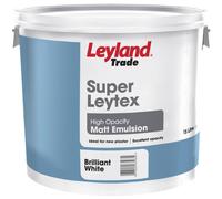 Leyland Trade - Super Leytex Matt - 15L Brilliant White