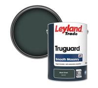 Leyland Trade Truguard Smooth Masonry Paint Black Green (Ral 6012) 5L