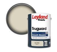 Leyland Trade Truguard Smooth Masonry Paint Bone White (Ppg14-22) 5L