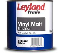 Leyland Trade 264801 Vinyl Matt, Brilliant White, 1 Liter (Packaging may vary)