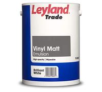 Leyland Trade Vinyl Matt Emulsion Paint - Brilliant White 5L