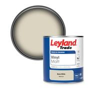 Leyland Trade Vinyl Matt Walls & Ceilings Emulsion Paint Bone White (Ppg14-22) 1L