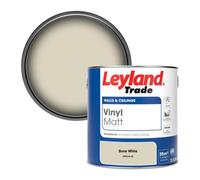 Leyland Trade Vinyl Matt Walls & Ceilings Emulsion Paint Bone White (Ppg14-22) 2.5L