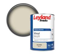 Leyland Trade Vinyl Matt Walls & Ceilings Emulsion Paint Bone White (Ppg14-22) 5L