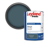 Leyland Trade Vinyl Matt Walls & Ceilings Emulsion Paint Dark Summit (Ppg1153-6) 5L