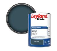 Leyland Trade Vinyl Matt Walls & Ceilings Emulsion Paint Dark Water (Ppg10-01) 5L