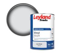 Leyland Trade Vinyl Matt Walls & Ceilings Emulsion Paint Gray Whisper (Ppg1014-2) 5L