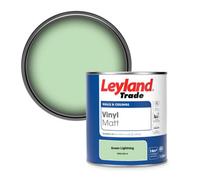 Leyland Trade Vinyl Matt Walls & Ceilings Emulsion Paint Green Lightning (Ppg1225-4) 1L