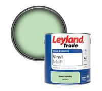 Leyland Trade Vinyl Matt Walls & Ceilings Emulsion Paint Green Lightning (Ppg1225-4) 2.5L