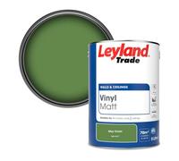 Leyland Trade Vinyl Matt Walls & Ceilings Emulsion Paint May Green (Ral 6017) 5L