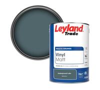 Leyland Trade Vinyl Matt Walls & Ceilings Emulsion Paint Underground Lake (Ppg1035-6) 5L