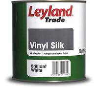 Leyland Trade Vinyl Silk Emulsion Paint - Brilliant White 1L
