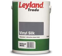 Leyland Trade Vinyl Silk Emulsion Paint - Brilliant White 5L
