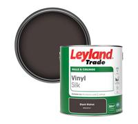 Leyland Trade Vinyl Silk Walls & Ceilings Emulsion Paint Black Walnut (Ppg1014-7) - 2.5L