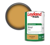 Leyland Trade Vinyl Silk Walls & Ceilings Emulsion Paint Brown Mustard (Ppg1208-5) - 5L