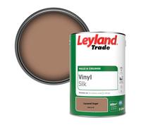 Leyland Trade Vinyl Silk Walls & Ceilings Emulsion Paint Caramel Sugar (Ppg16-05) - 5L