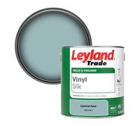 Leyland Trade Vinyl Silk Walls & Ceilings Emulsion Paint Colonial Aqua (Ppg1148-4) - 2.5L