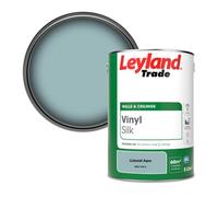 Leyland Trade Vinyl Silk Walls & Ceilings Emulsion Paint Colonial Aqua (Ppg1148-4) - 5L